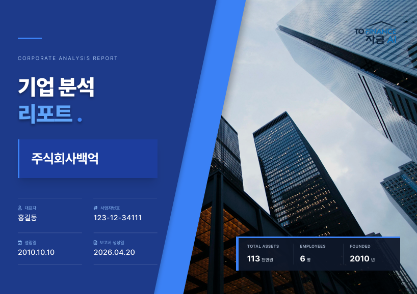 자금AI 리포트 표지